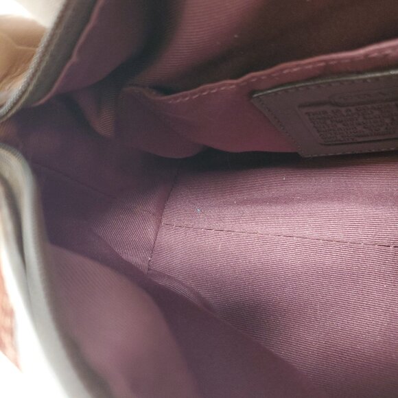 Coach Holiday Patchwork Demi Hobo Handbag - Suede Signature Mini Purse - Picture 7 of 16